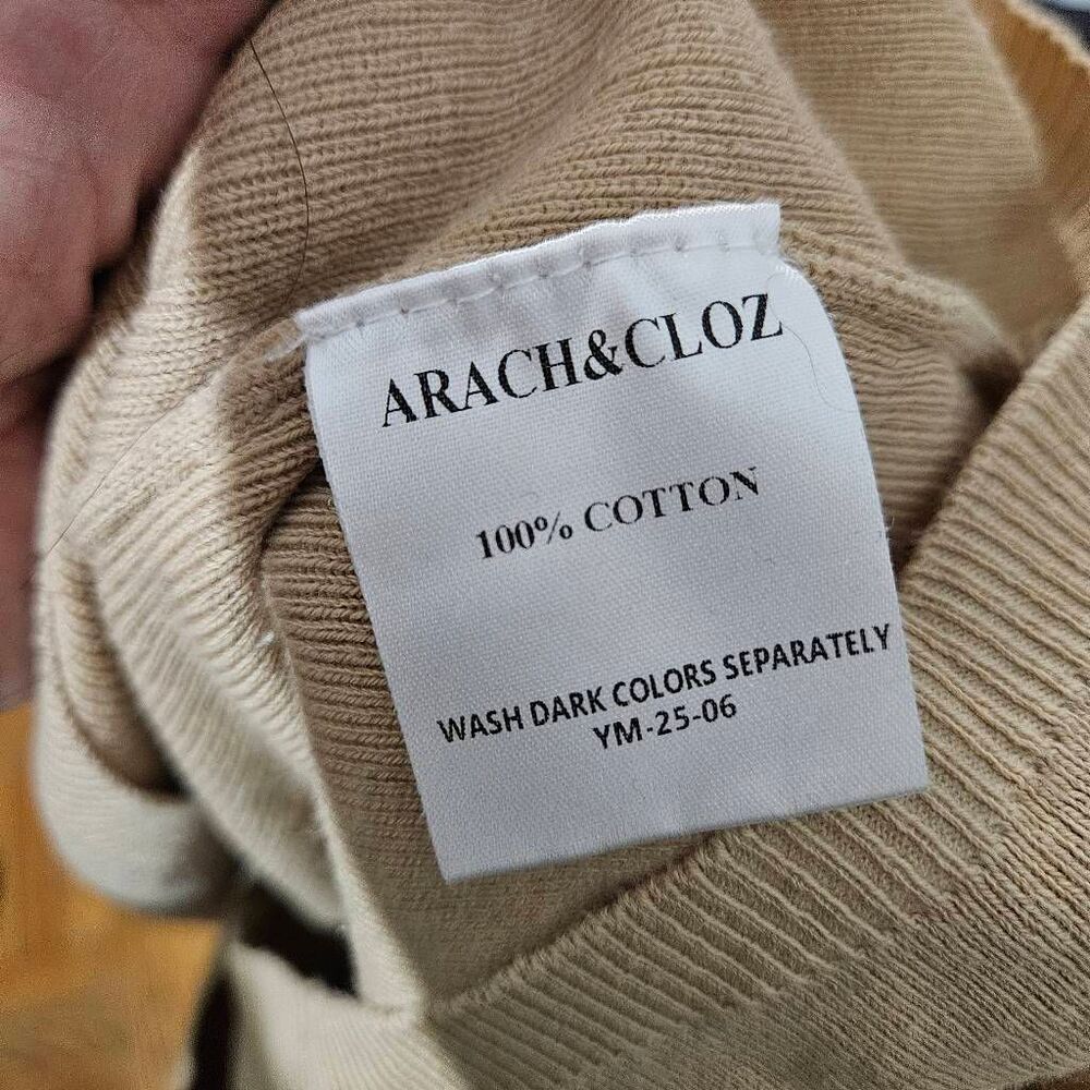 Arach&Cloz Women's Wool Blend Oversized Crewneck Fall Casual Sweater Size L - Picture 6 of 8